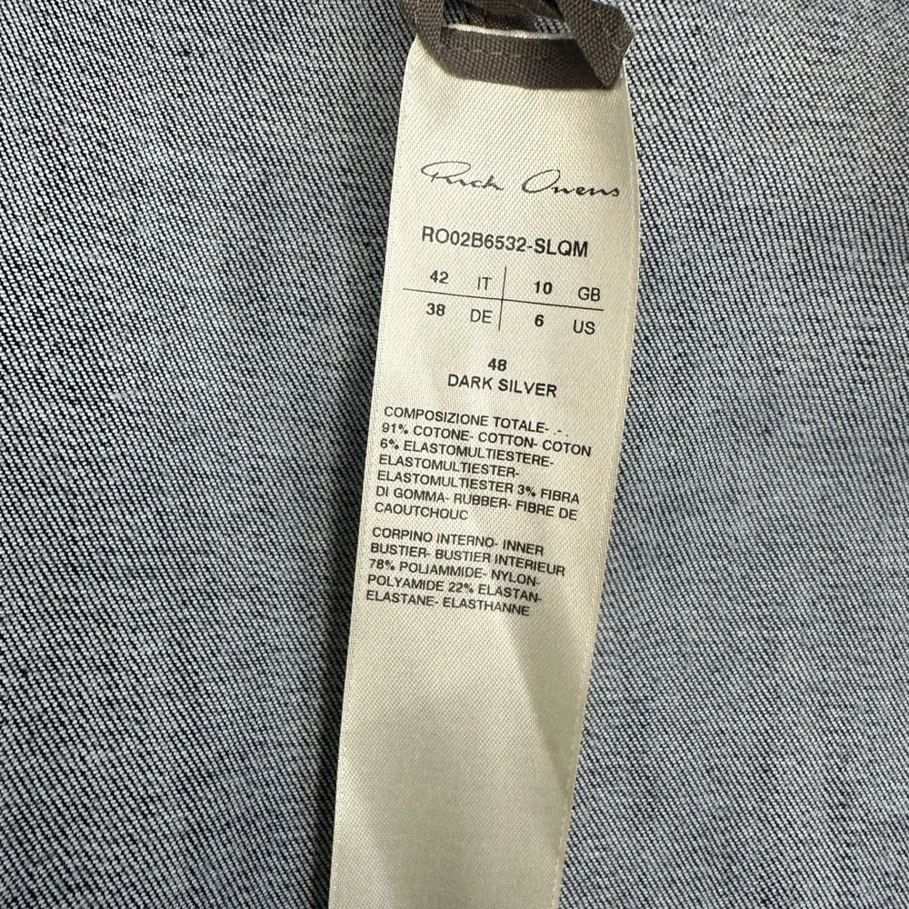 Rick Owens Strobe FW22 Silver Bustier Dress – Goddess in Chrome - Picture 13 of 16